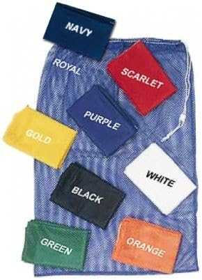 Champion Sports Mesh Equipment Bag – Heavy-Duty Nylon Drawstring Bag with Lock & ID Tag, Breathable Storage Sack for Balls, Swim Gear, Laundry & Toys, Multiple Sizes & Colors
