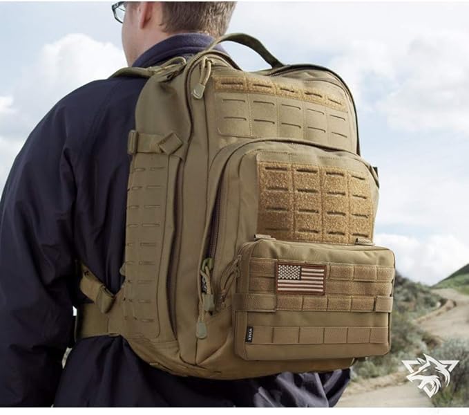 WYNEX Tactical Admin Molle Pouch, Medical EDC EMT Utility Bag Shell Design Attachment Pouches 1000D Nylon Hiking Belt Bags