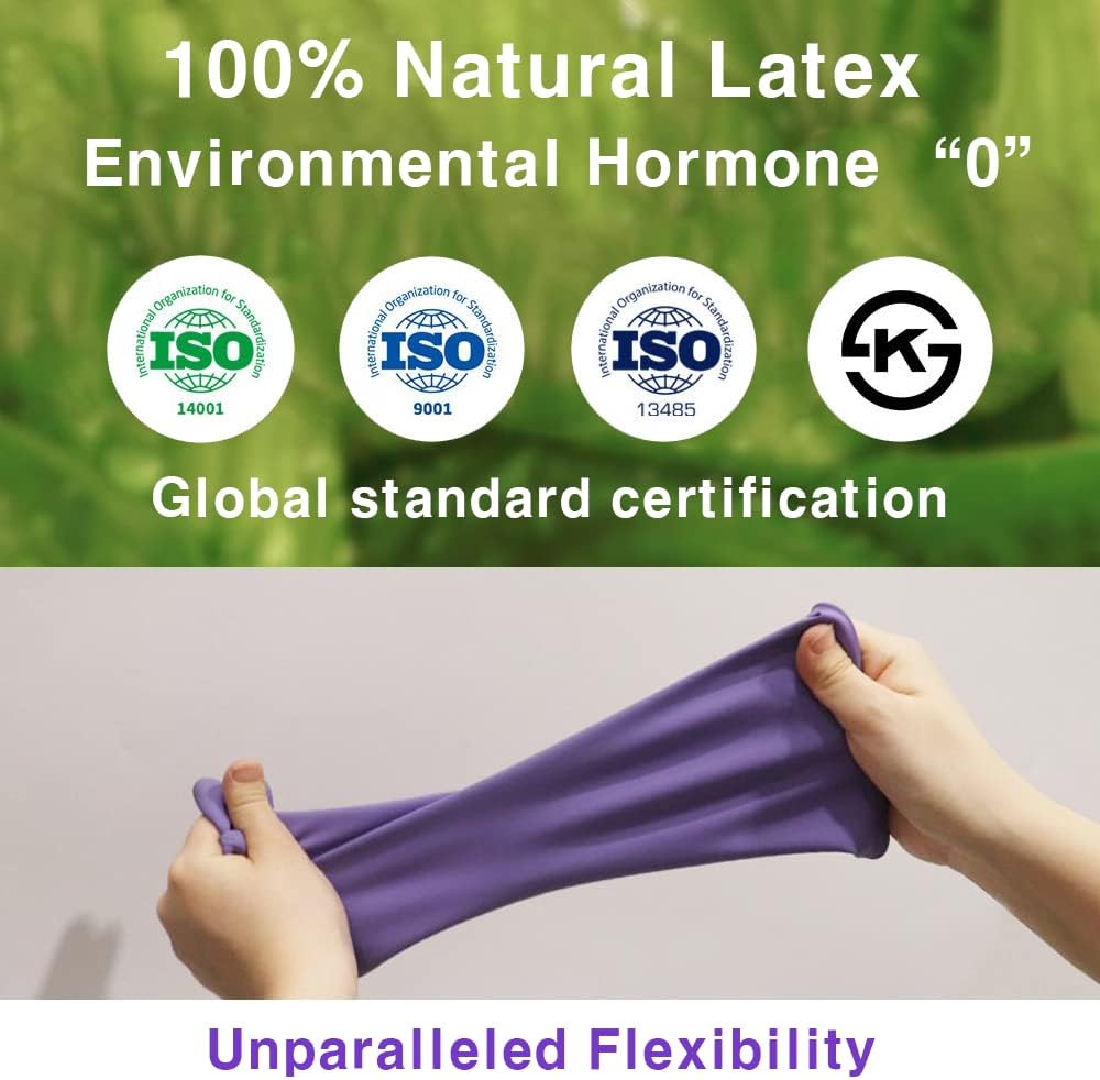 HOMSSEM Dishwashing Gloves - 2 Pairs Premium Rubber Gloves for Cleaning - Urban Gray, Green, Blue