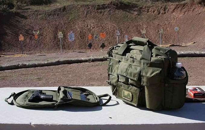 LAPG Camping Gear Jumbo Bail Out Bag, Survival Gear Range Bag, Multiple Pockets, Multi-functional Hiking Gear Bug Out Bag, Coyote