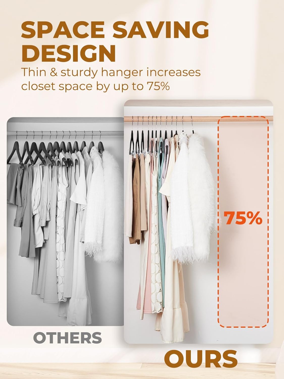 HOUSE DAY Velvet Skirt Hangers 12 Pack, Black Velvet Pant Hangers with Adjustable Clips, Space Saving Slim Shorts Hanger, Heavy Duty Non Slip Clip Hanger for Pants, Skirts, Shorts