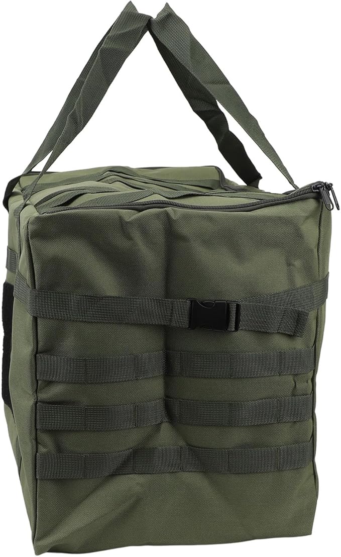 Camping Storage Bag, 53L Large Capacity with Handles, Axe Holder, Utility Tote Bag Camping Kitchen Organizer for Picnic Moving Travel