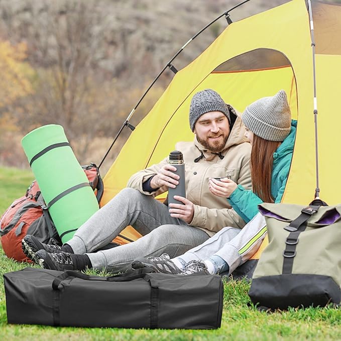 INFANZIA 50x13x13 inch Duffel Travel Sports Equipment Bag, Long Luggage Bag with Upgrade Zipper Water Resistant, Extra Large Foldable Storage Bag for Camping, Tent, Tripod, Fishing