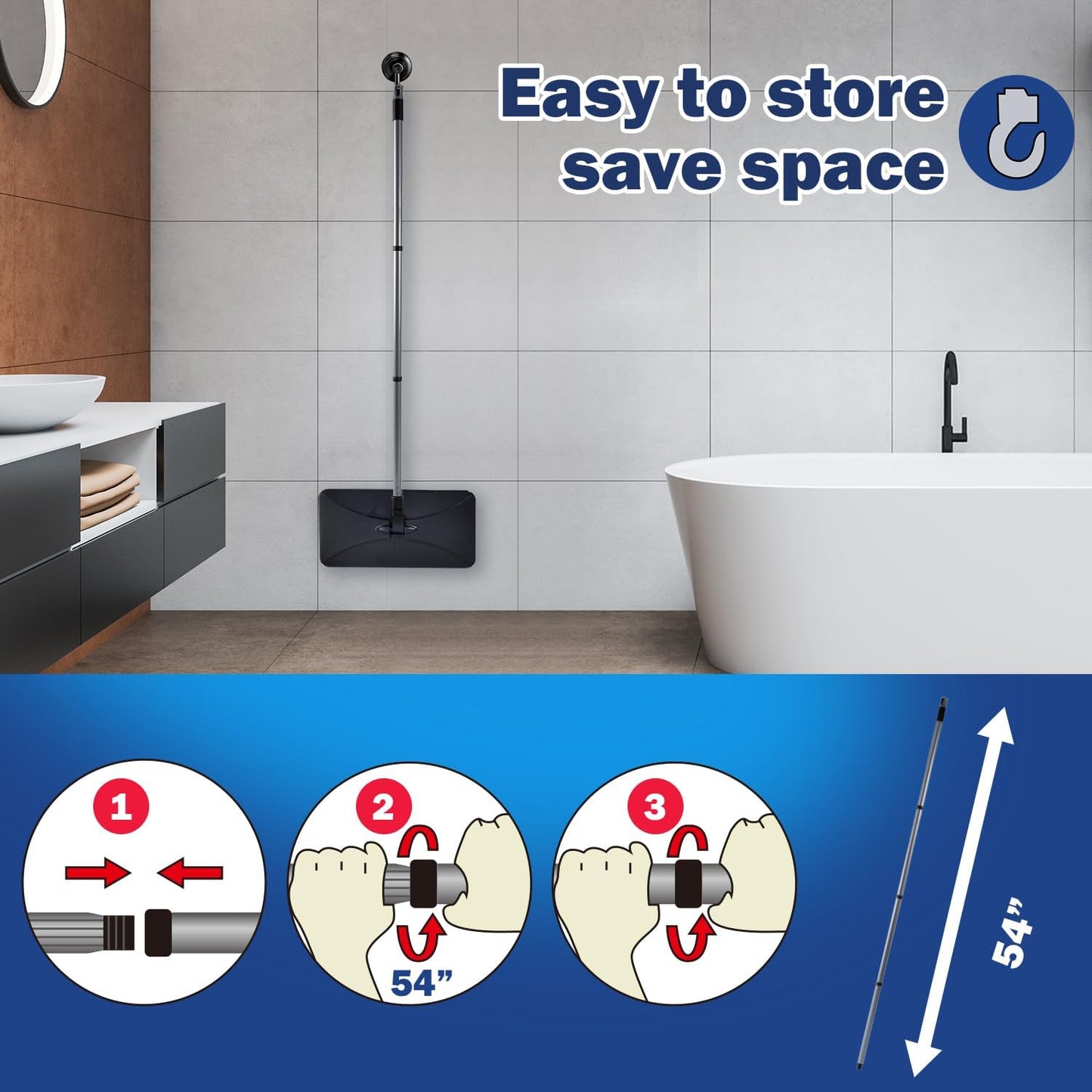 Matthew Microfiber Mop Compatible with Hardwood Floor'N More Microfiber Mop,Reusable&Washable 15x8 Inches,3Pack Microfiber Wet Mop Refills for Wet & Dry Floor Cleaning,Incl.1 Cleaning Scraper