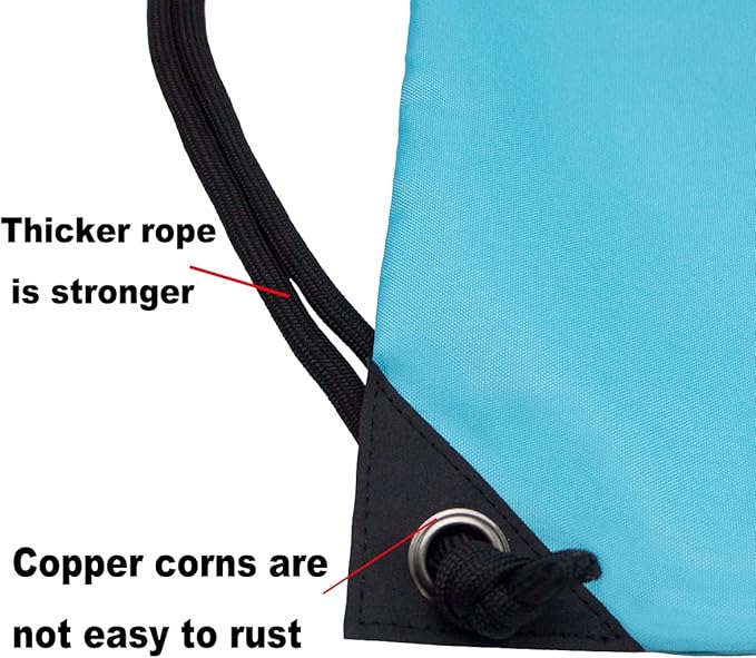 HOLYLUCK Drawstring Backpack Bag Sport Gym Sackpack