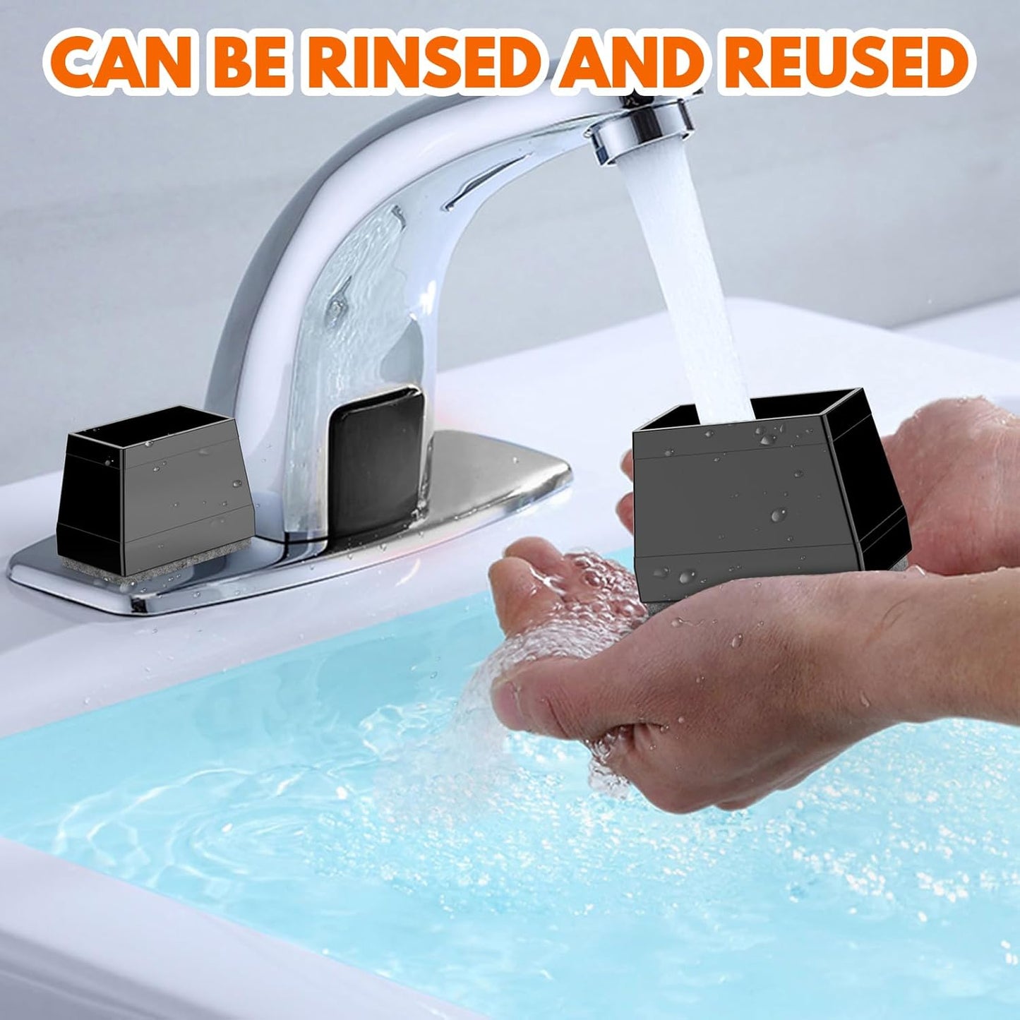 Rectangle Chair Leg Protectors for Hardwood Floors,16 PCS Silicone Covers to Protect Wood Tile Floors Felt Pads Furniture Leg Caps Reduce Noise. Easy to Move. (Black, 1 x 2.5 Inch,Rectangular).