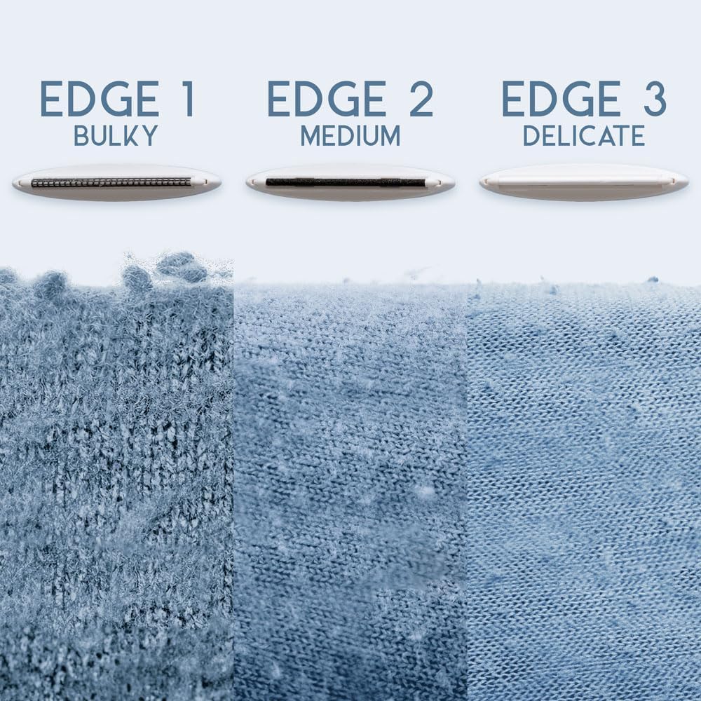 GLEENER Battery-Free Fabric Shaver & Lint Brush + Sweater Saver Gift Bundle | Adjustable Depiller for Clothing & Furniture (Pink Provence)