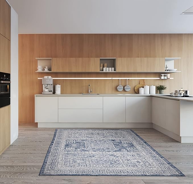 Keen Home Design Terrace Outdoor Area Rug - 8x10 Washable Indoor/Outdoor Rug for Patio, Kitchen, Balcony, Beach, Garden, Deck and Porch, Size: 7'7"x10'