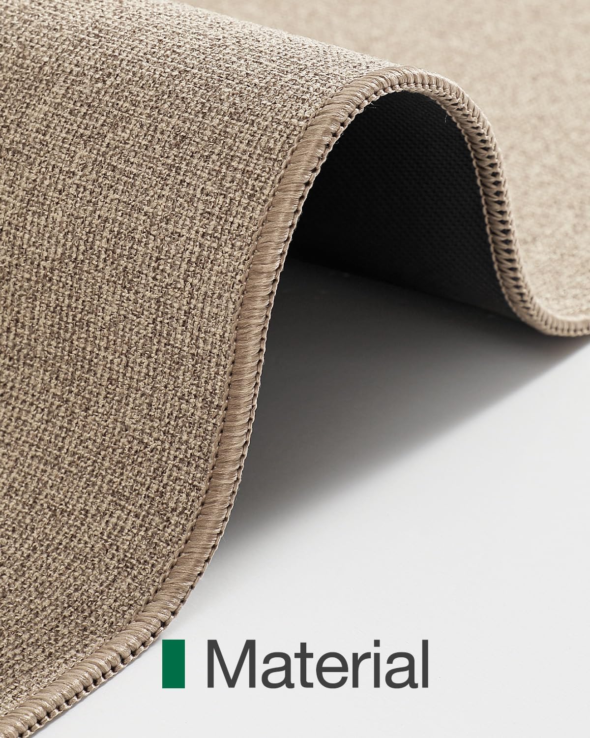 LUMI Indoor Door Mat 36"x56", Ultra Thin Low Profile Non-Slip Doormat for Home Entrance, Absorbent & Stain-Resistant Welcome Mats, Washable Entryway Mat for Front Door, Patio, Porch, Khaki