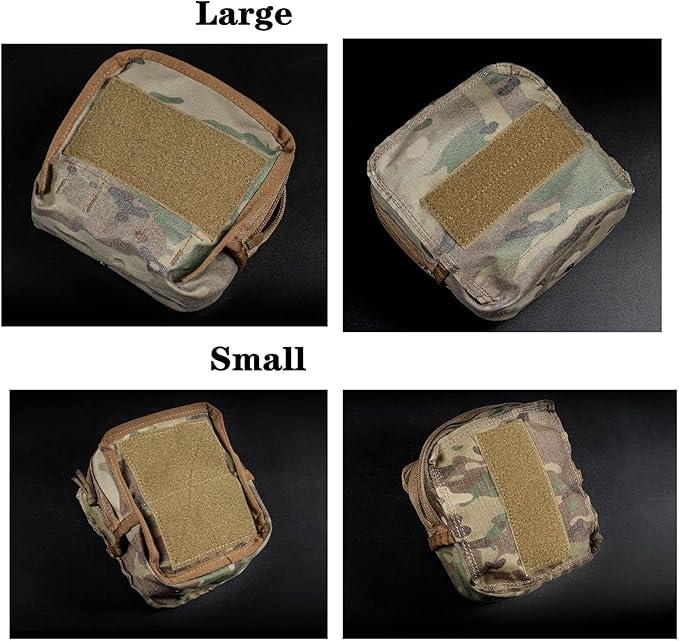 Tactical Molle Pouch Compact EDC Utility Gadget Pouch Waist Bags Sundries Storage Admin Organize Gear Gadget for Military Backpack Vest