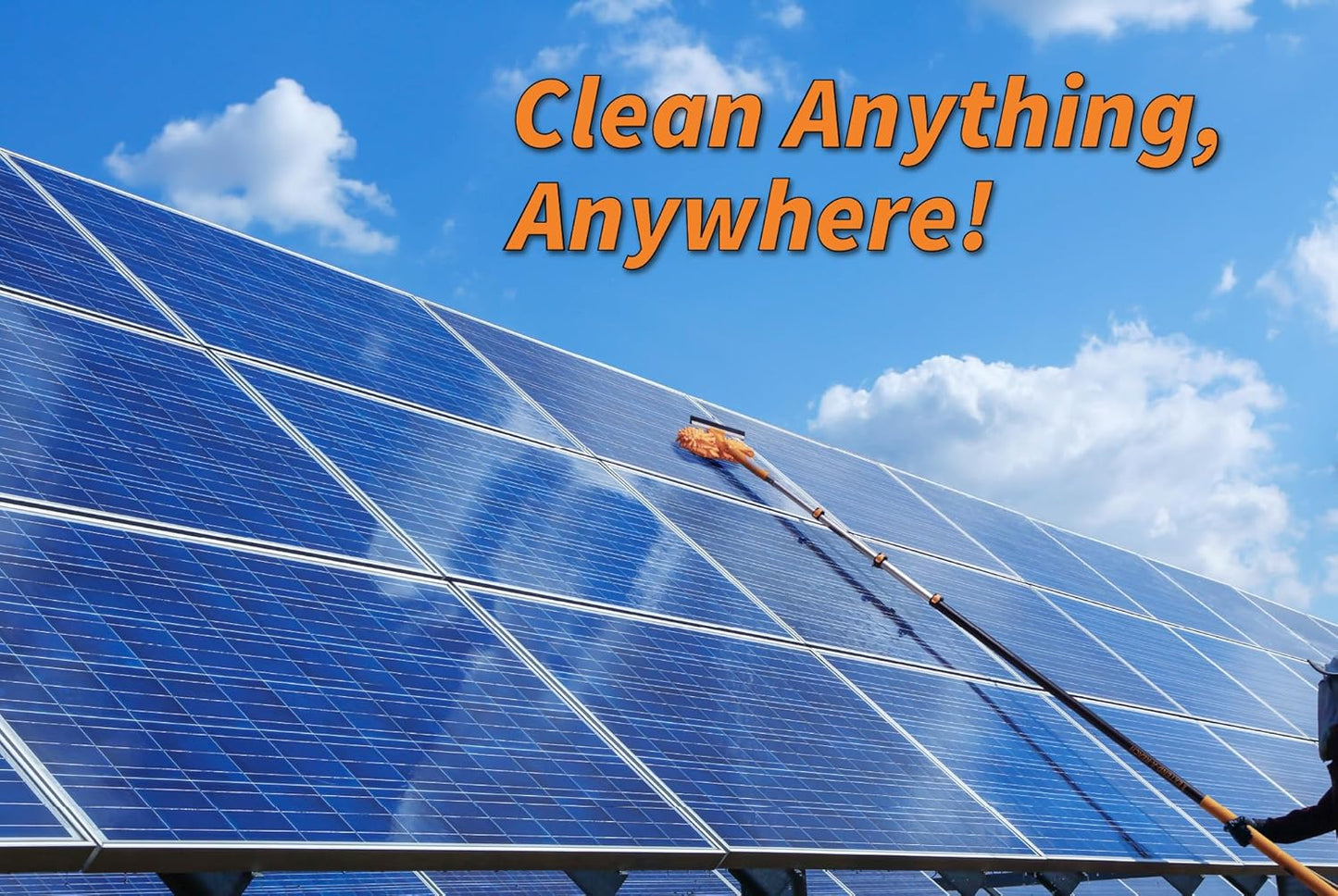 5-24ft Window Washing Kit with Extension Pole (30+ Foot Reach) // Window Cleaning Tool & Window Washer Squeegee with Telescopic Extension Pole // Best Indoor Outdoor Window Washing Equipment