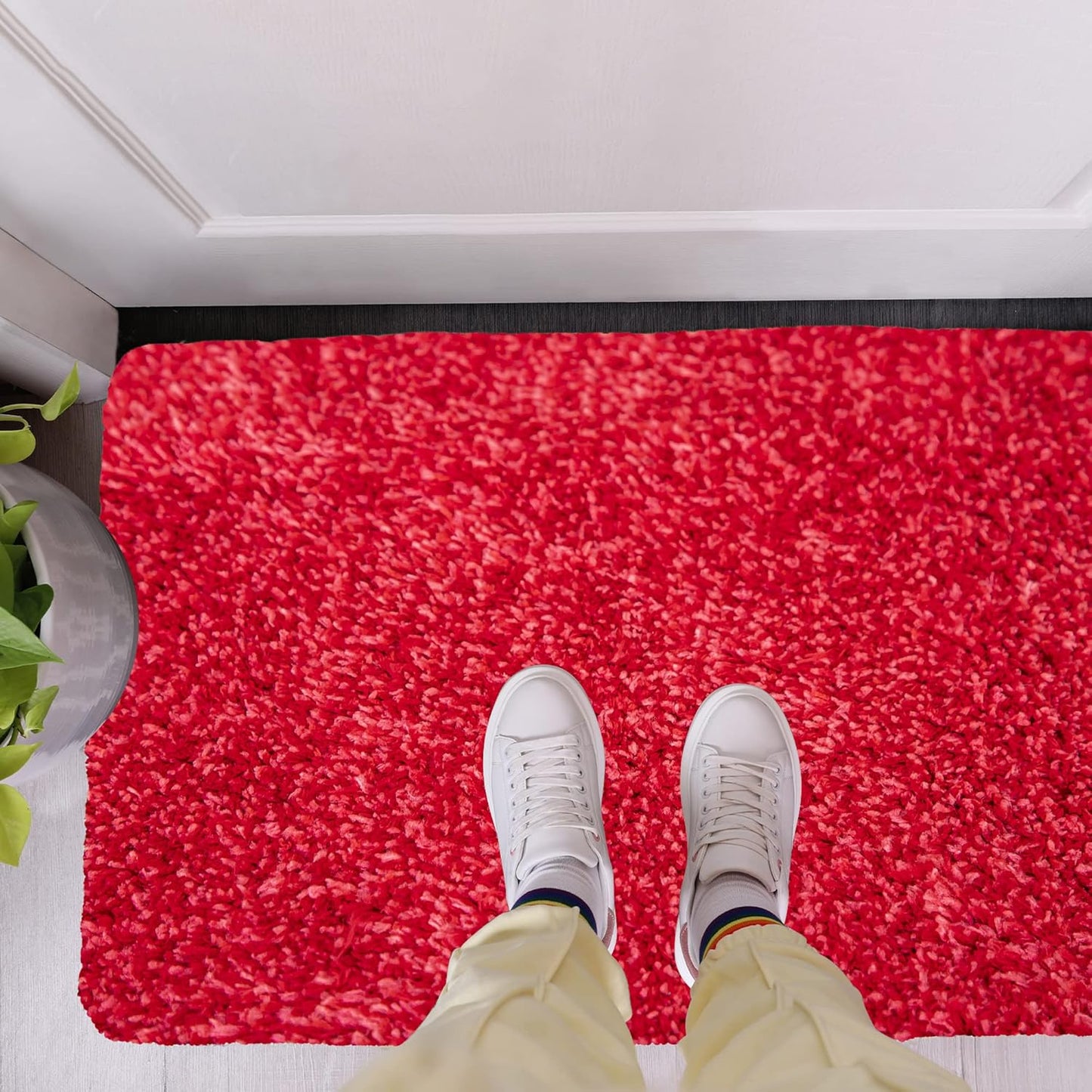 Premium Microfiber Indoor Door Mat – 36"x72" Washable Entry Mat, Non-Slip, Waterproof Backing, Super Absorbent, Low Profile Entryway Doormat for Indoor Entrance