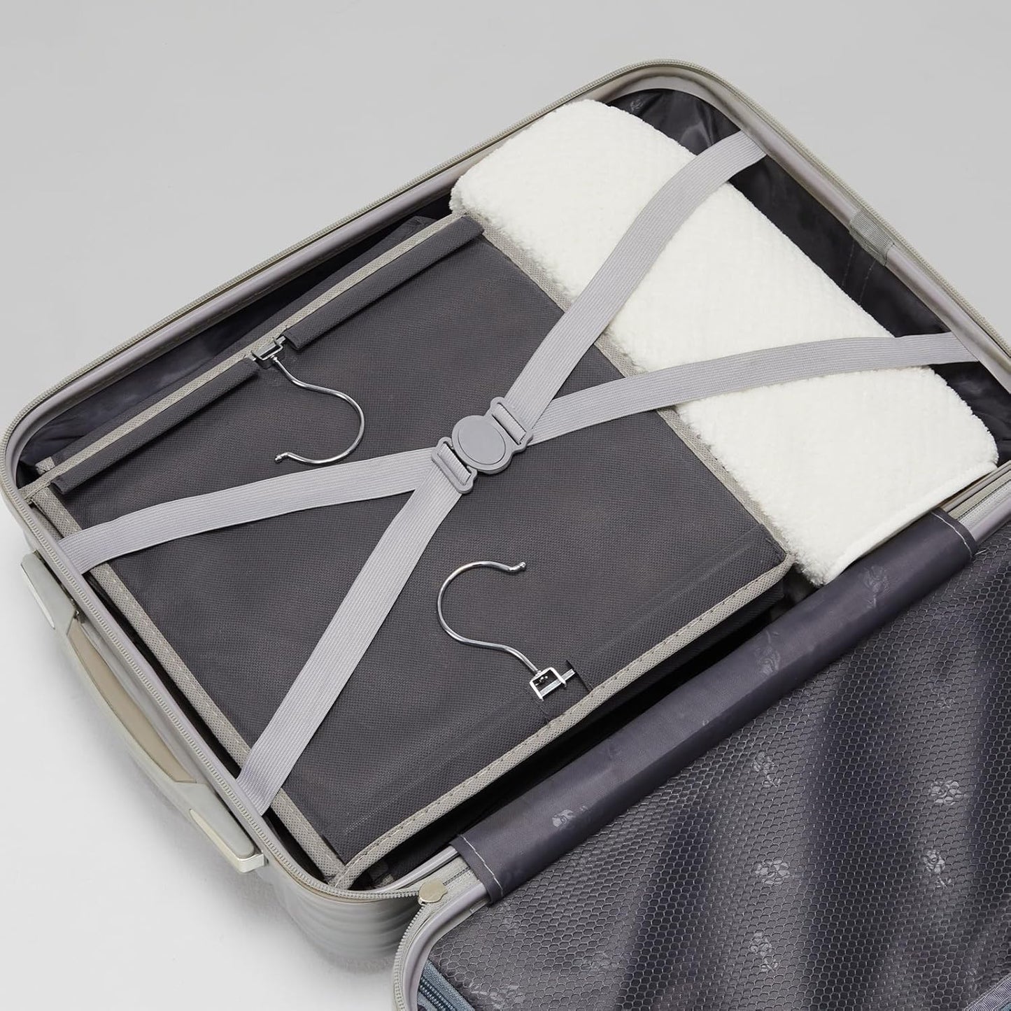 YOUDENOVA Hanging Closet Organizer, 6-Shelf Closet Hanging Storage Shelves, 2 Packs, Grey