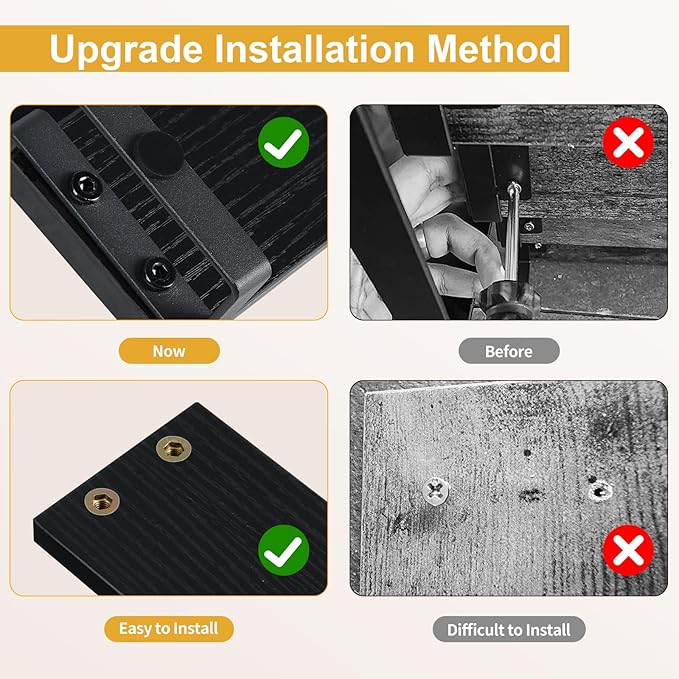 Giikin 4 Tier Spice Rack, Cabinet Organizer Shelf, Wooden Spice Rack for Countertop, Kitchen Counter Storage Shelves Cupcake Stand Holder Display Stand, Black