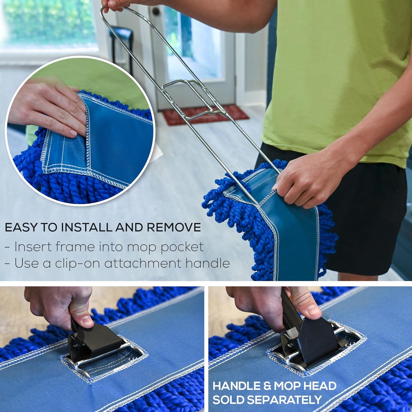 Kleen Handler 24 Inch Commercial Dust Mop Frame (12 Pack)