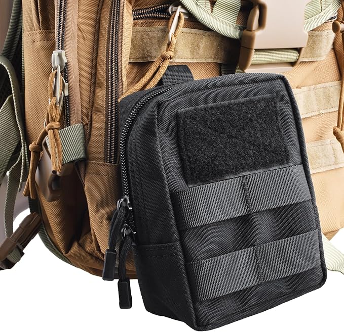 Azarxis Molle Pouches, Tactical Compact EDC Small Utility Pouch Waist Bags Sundries Storage Admin Organize Gear Gadget for Military Backpack