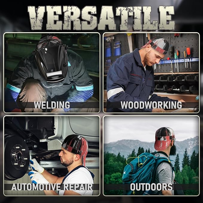 YESWELDER Welding Cap, Modern Style 7-1/8", Heat-Resistant Reversible Durable Protective Welders Cap