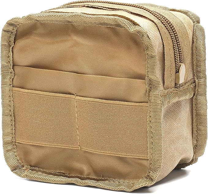 2 Pack Mini Tactical Molle Compact Ammo Pouch - General Purpose Admin Pouches Small Admin Molle Pouches EDC Tool Utility Multi-Purpose Waist Belt Pouch