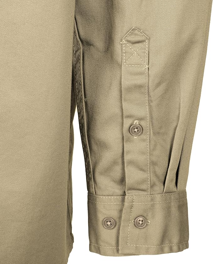 TICOMELA FR Shirts for Men Flame Resistant Shirt CAT2 Light Weight 6.5oz Fire Retardant Men's Welding Shirt