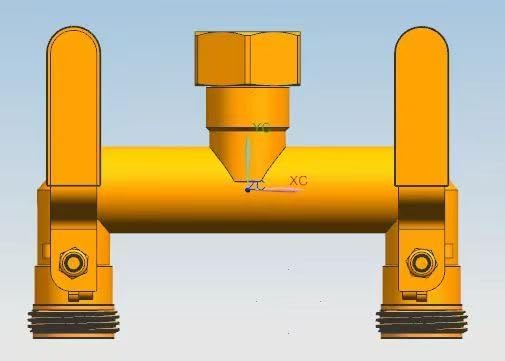 Garden Hose Splitter, 3/4” Rust and Freeze Resistant Outdoor Hose Manifold with 2 green Extra Long Handles Faucet Adapter-Heavy Duty Brass Nickel Plated 2-Way Valve