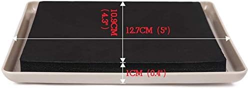 Ezprotekt 8 Pack Reusable Large Furniture Movers Sliders for Carpet, 5" Square Furniture Moving Pads, Carpet Sliders for Heavy Sofa Bed Couch Fridge, Furniture Glides Easily and Quickly (Beige)