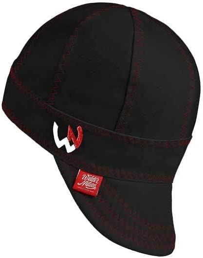Welder Nation 8 Panel 10 oz Welding Premium Cap 100% Cotton Interior & Duck Canvas Exterior - Protective Durable Heavy-Duty