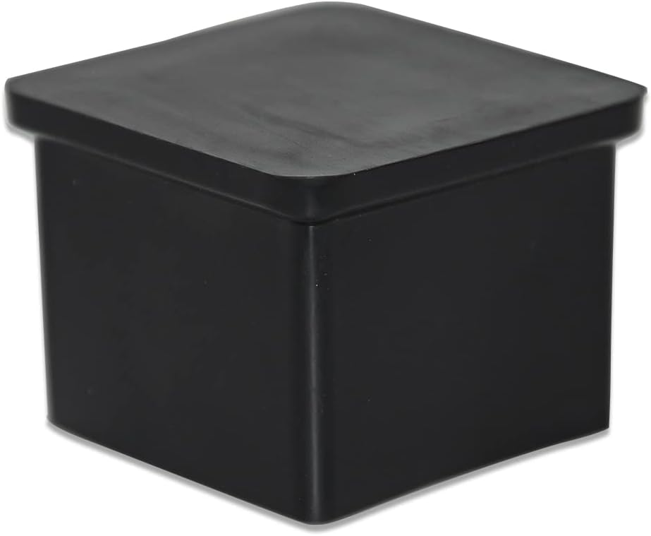Flyshop Flexible Anti-Scratch PVC Patio Chair Table Leg Caps Tips Floor Protectors Square Furniture Covers, 20pcs, Black, 35 mm x 35 mm, 1-3/8" x 1-3/8"