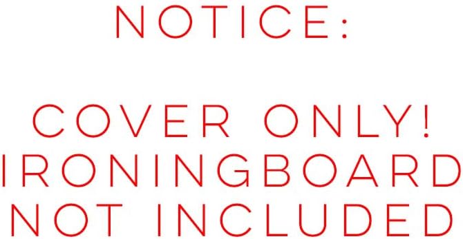 TIVIT Ironing Board Cover 14 x 49 Small Chemical Free Eco-Friendly Padded Covers - Unbleached, Untreated Natural Cotton & Wool Pad - 2 Layer, 3 Fastener Straps, Pull Bungee Cord - Made in Italy