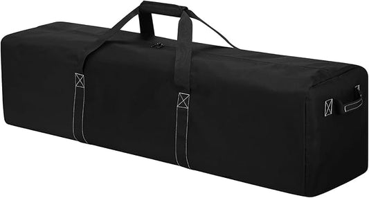52 Inch Large Duffle Bag for Travel Camping - 180L Extra Large Heavy Duty Duffel Bag, Sport Equipment Storage Bag with 2 Sides Handles-Black