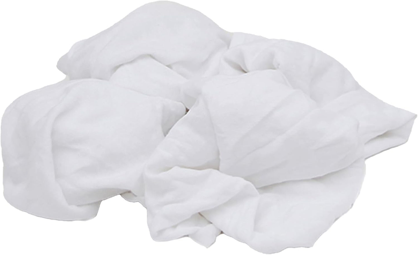 Premium White T-Shirt Cleaning Rags (25 lbs. Bag of Rags) – White Cotton Rag for Cleaning, Staining, Painting, Oil, Grease & Dust Removal – Shop Rags Bulk