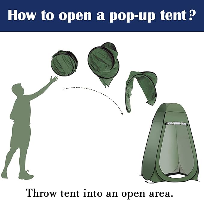 Pop Up Privacy Shower Tent Portable Outdoor Sun Shelter Camp Toilet Changing Dressing Room