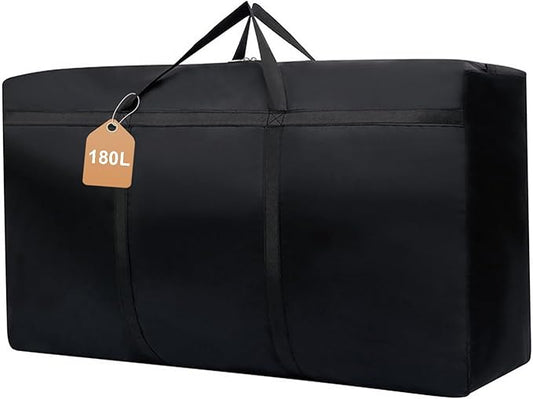 WITERY 180L Large Storage Bags - Big Moving Bags Heavy Duty with Zippers & Handles, Alternative to Moving Boxes and 39Inch Storage Tote for Space Saving, Travel, Clothes, Blankets, Pillows, Bedding