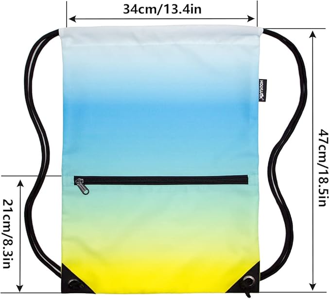 HOLYLUCK Drawstring Backpack Bag Sport Gym Sackpack