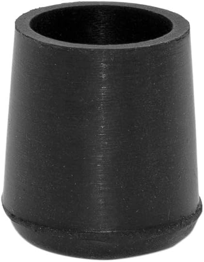Flyshop Furniture Table Covers, Non-Slip Heavy Duty Rubber Leg Tips, Chair Leg Caps Floor Protector, Round Black 4PCS Size 19mm, 3/4"