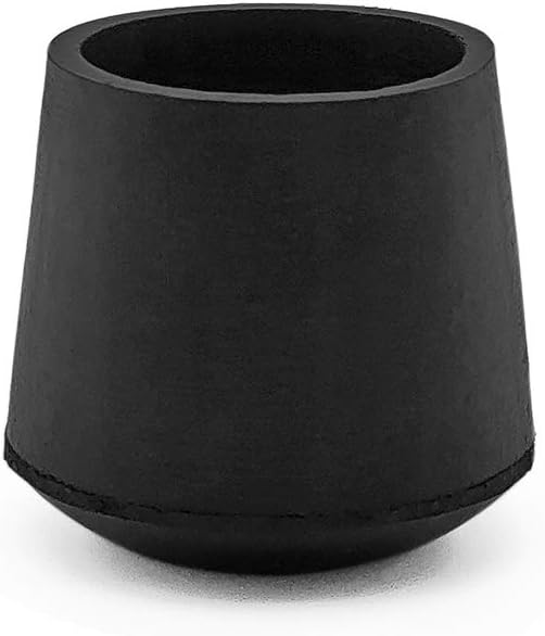 Flyshop Furniture Table Covers Non-Slip Durable Rubber Leg Tips Chair Leg Caps Floor Protectors Round Black 4PCS Size 28 mm, 1-1/8"