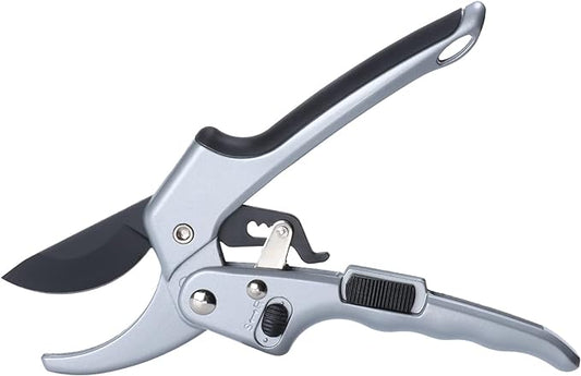 Garden clippers, premium Germany pruners, Work 3 times easier, professional ratchet pruning shears, cutting rose, flower, hedge, stem, tree, Sharp gardening scissors, Arthritis weak hand snips