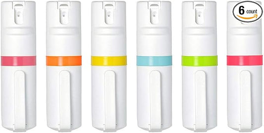 POM Pepper Spray Flip Top - Maximum Strength OC Spray for Self Defense - Tactical Compact & Safe Design - 25 Bursts & 10 ft Range - Powerful & Accurate Stream Pattern…