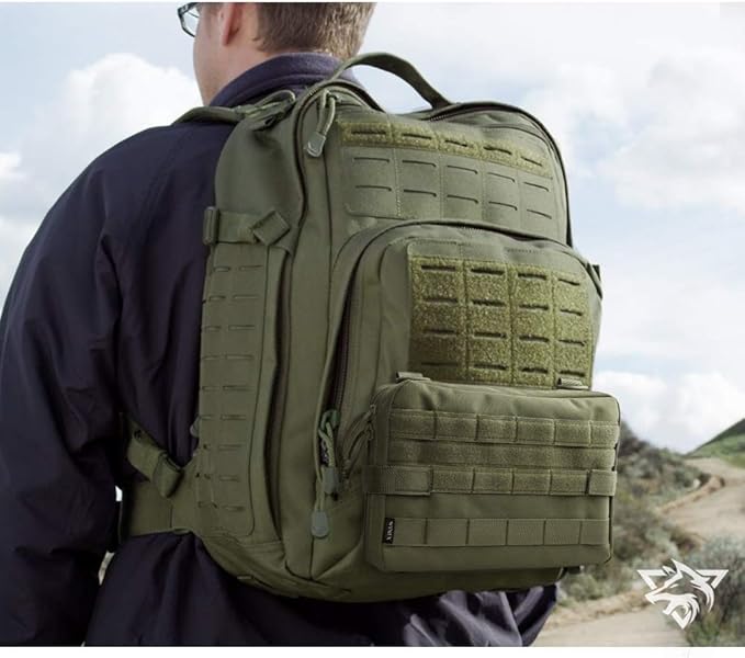 WYNEX Tactical Admin Molle Pouch, Medical EDC EMT Utility Bag Shell Design Attachment Pouches 1000D Nylon Hiking Belt Bags