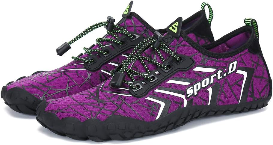 UBFEN Water Shoes Aqua Swim Shoes Mens Womens Beach Sports Quick Dry Barefoot for Boating Fishing Diving Surfing