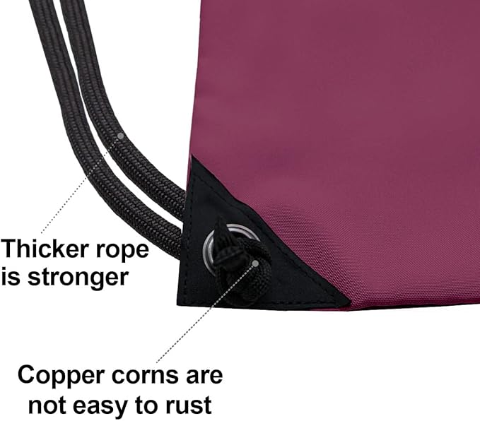 HOLYLUCK Drawstring Backpack Bag Sport Gym Sackpack