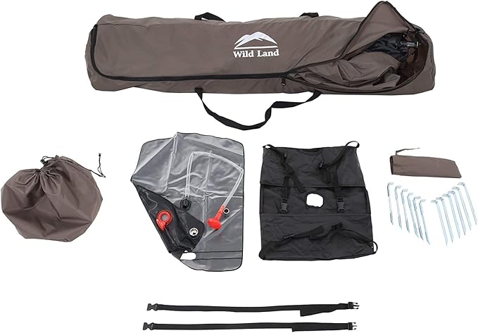 Overland Vehicle Systems 26019910 Wild Land Camping Gear - Changing Room with Shower and Storage Bag