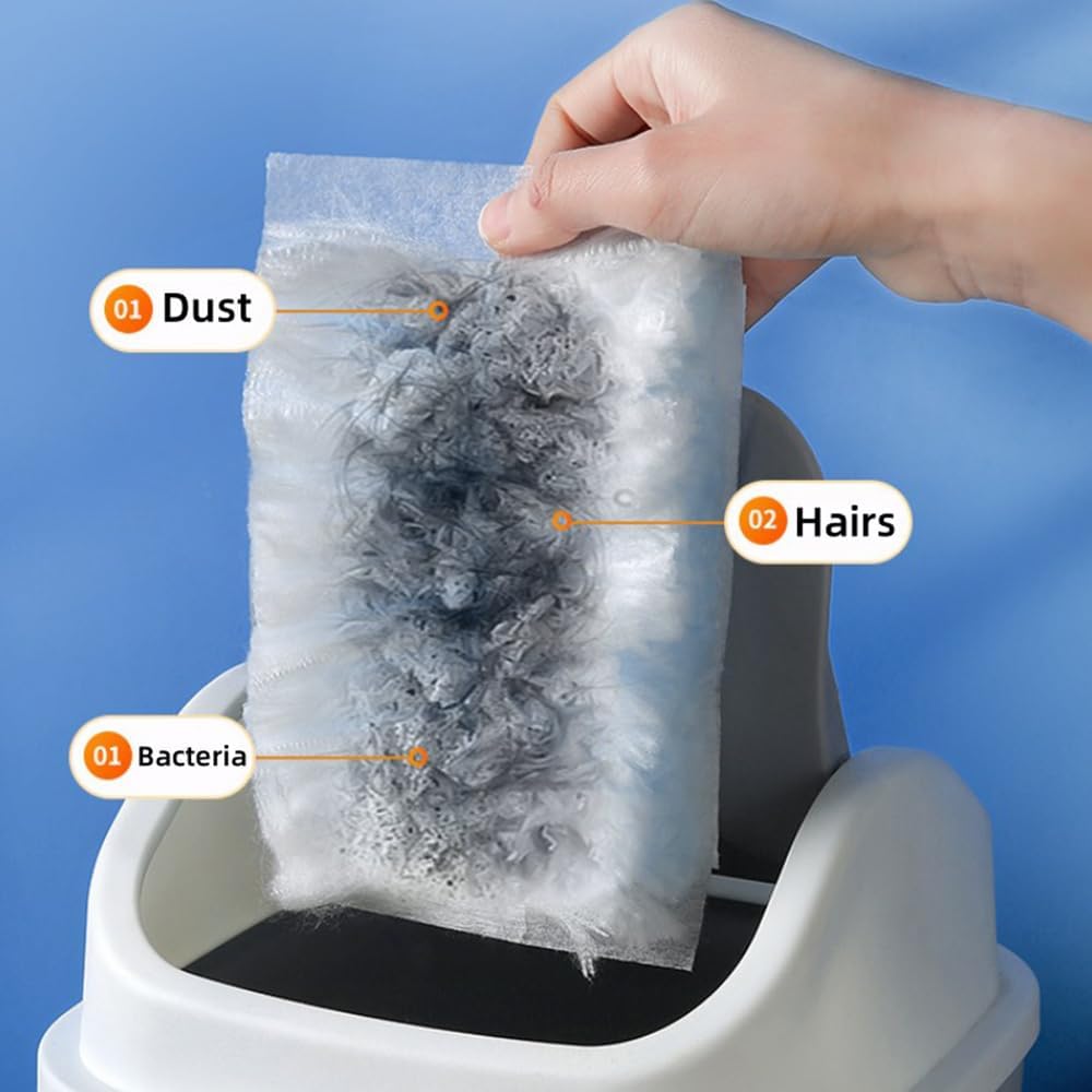 Duster Refills Compatible with Swiffer Duster, Heavy Duty Multi Surface Duster Replacement with 2 Extra Handle for Cleaning Furniture, Blinds, Ceiling Fans and Car (BLue-100Pack)