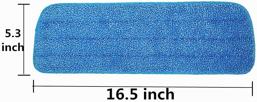 Microfiber Spray Mop Replacement Heads for Wet/Dry Mops Floor Cleaning Pads Compatible with Bona Floor Care System (6 Pack)