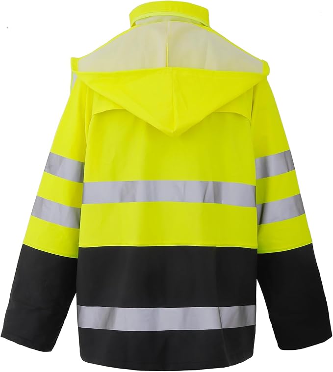 Rain Suit For Men & Women Waterproof Heavy Duty Rain Gear Reflective Jacket for Fishing Outdoor Work Raincoats
