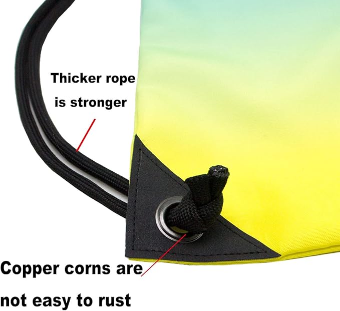 HOLYLUCK Drawstring Backpack Bag Sport Gym Sackpack