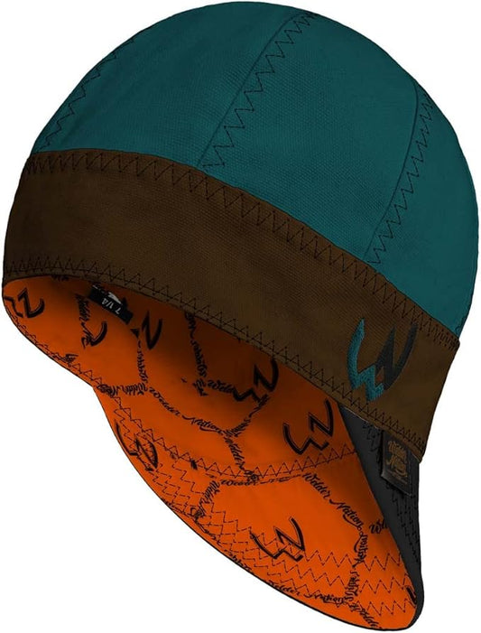 Welder Nation 8 Panel 10 oz Welding Premium Cap 100% Cotton Interior & Duck Canvas Exterior - Protective Durable Heavy-Duty