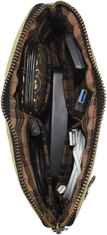 Hide & Drink, Zipper Gear Pouch, Camping Bag, Travel Accessory, Multi-Purpose Bag, Waxed Canvas and Full Grain Leather