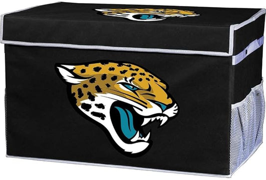 Franklin Sports NFL Storage Footlocker Bins - Large Folding Organizer Containers - NFL Team Office, Bedroom + Living Room Décor - Large + Small Bins