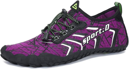 UBFEN Water Shoes Aqua Swim Shoes Mens Womens Beach Sports Quick Dry Barefoot for Boating Fishing Diving Surfing