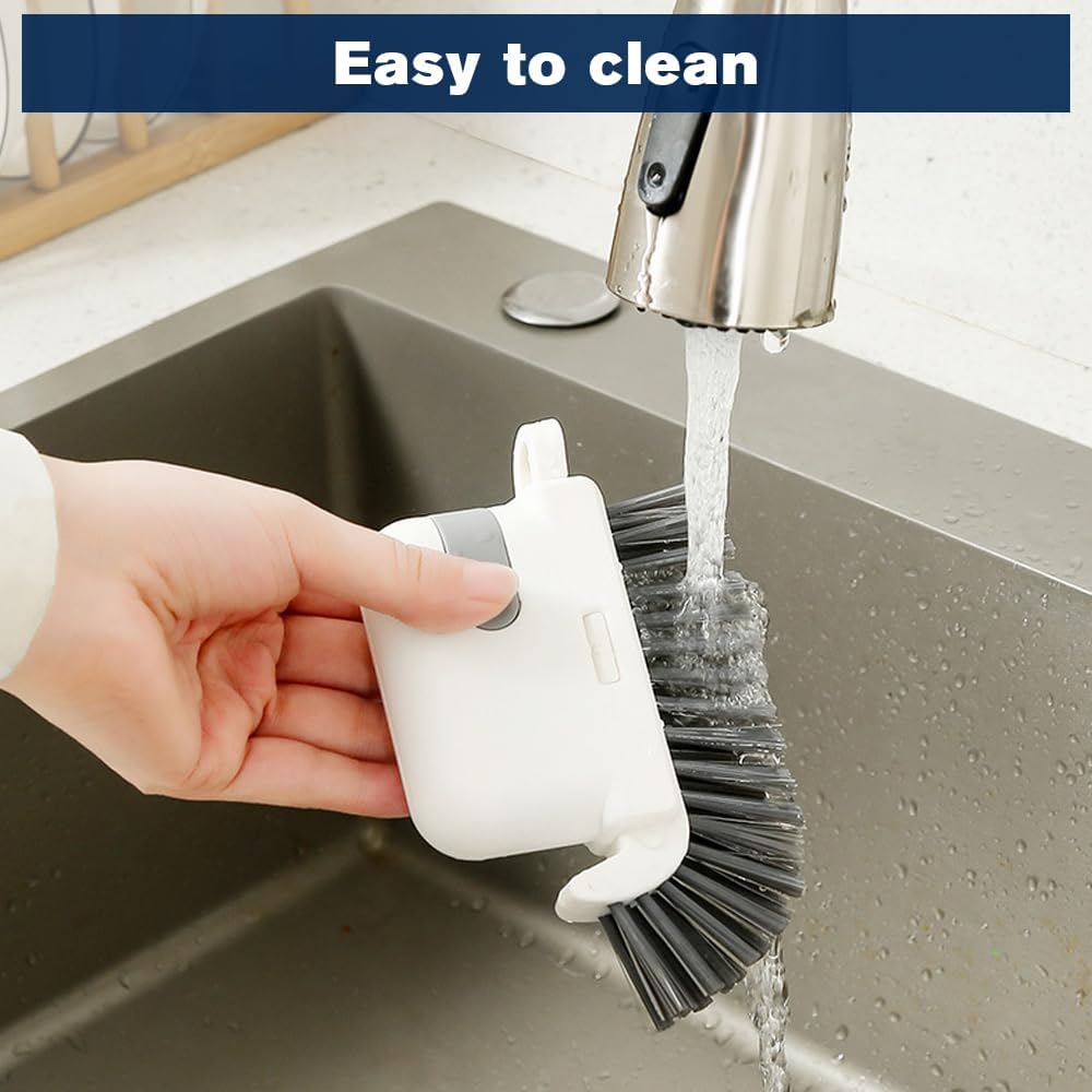 3 in 1 Groove Cleaning Brush, 2025 New Multifunction Window Track Cleaner Brush, Hanging Hard Bristle Cleaner Brushes for Kitchen (Orange)